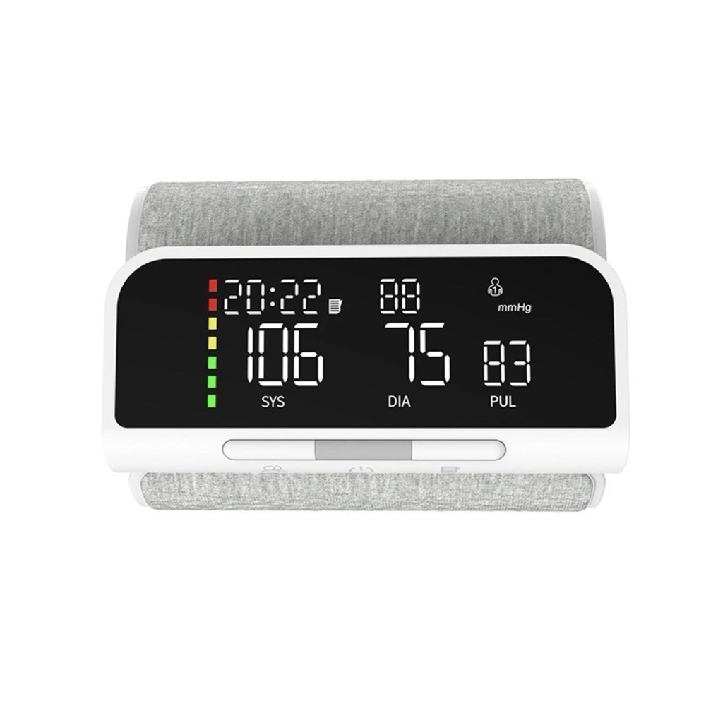 Digital Blood Pressure Monitor - White and Gray